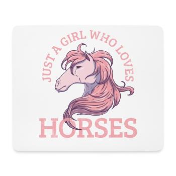 Pferd - Mousepad (Querformat) - Weiß - Vorne