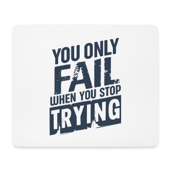 Running marathon runners - Mouse Pad (horizontal) - white - Front