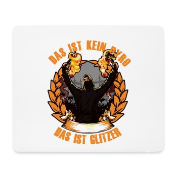 Ultras Fussball Fans Glitzer hooligans - Mousepad (Querformat) - Weiß - Vorne