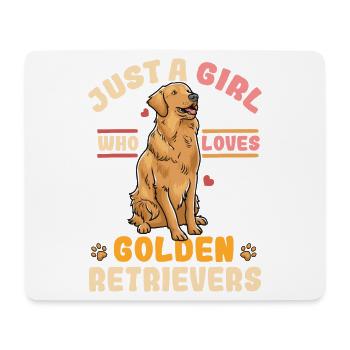 Golden Retriever - Mouse Pad (horizontal) - white - Front