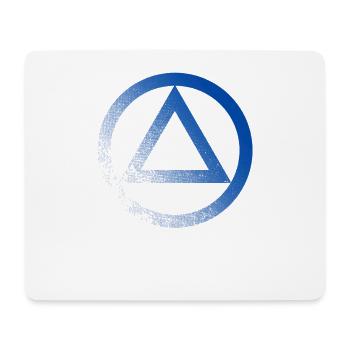 Anonyme Alkoholiker Symbol Logo AA NA Anti Alkohol - Mousepad (Querformat) - Weiß - Vorne