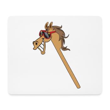 Hobby Horse Hobby Horsing drôle - Tapis de souris (format paysage) - blanc - Devant