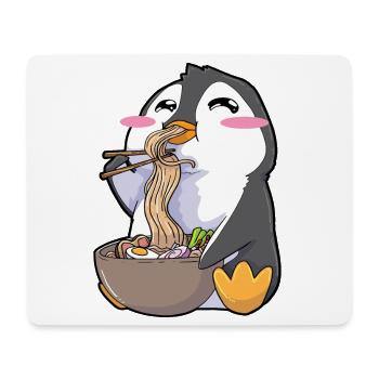 Lustiger Pinguin Ramen Kawaii - Mousepad (Querformat) - Weiß - Vorne