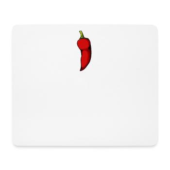 Spicy Pepper Typografie - Mousepad (Querformat) - Weiß - Vorne