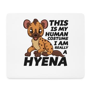 Drôle Hyène Amant Cadeau Hyène mignonne Hyène - Tapis de souris (format paysage) - blanc - Devant