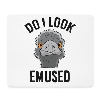 Do I Look Amused Funny Emu Animal Love Emus - Mouse Pad (horizontal) - white - Front