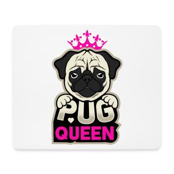 Pug Pug Queen - Mouse Pad (horizontal) - white - Front