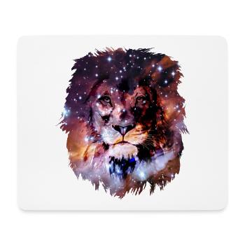 Löwe - Mousepad (Querformat) - Weiß - Vorne
