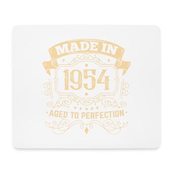 1954 Anniversaire Fabriqué en 1954 - Tapis de souris (format paysage) - blanc - Devant