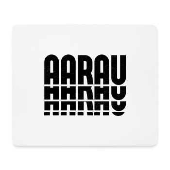 AARAU Design - Repetition in Black - Mouse Pad (horizontal) - white - Front