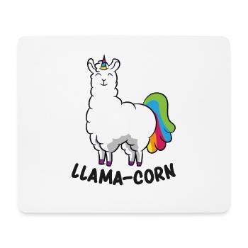 Llama sympa Llamacorn - Tapis de souris (format paysage) - blanc - Devant