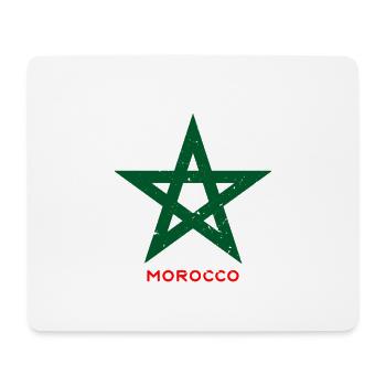 Vert cinq étoiles style marocain - Tapis de souris (format paysage) - blanc - Devant