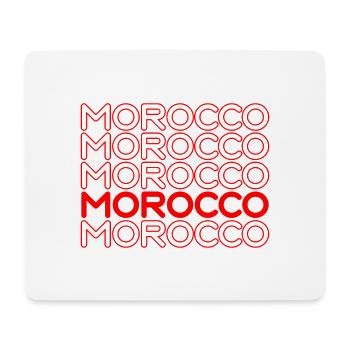 Morocco Neon Lettering Pattern - Mouse Pad (horizontal) - white - Front