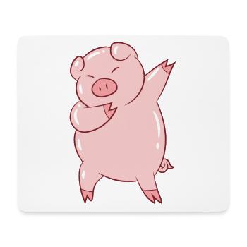 Dabbing Pig Dabbendes Schwein Kinder Bauernhof - Mousepad (Querformat) - Weiß - Vorne