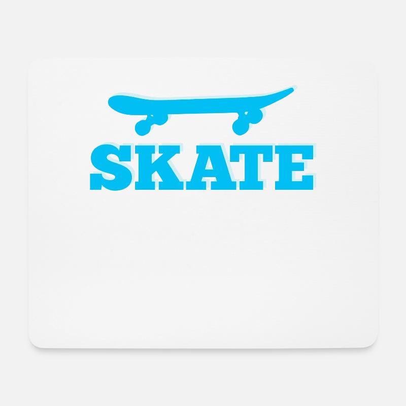 Skate Skateboard Skateboarder - Mousepad (Querformat) - Weiß