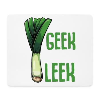 LauchGeek: Ich mag Lauch - Mousepad (Querformat) - Weiß - Vorne