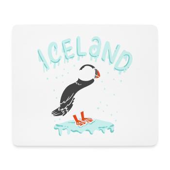 Island Papageientaucher - Mousepad (Querformat) - Weiß - Vorne
