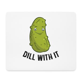 Cornichons aneth avec elle - Tapis de souris (format paysage) - blanc - Devant