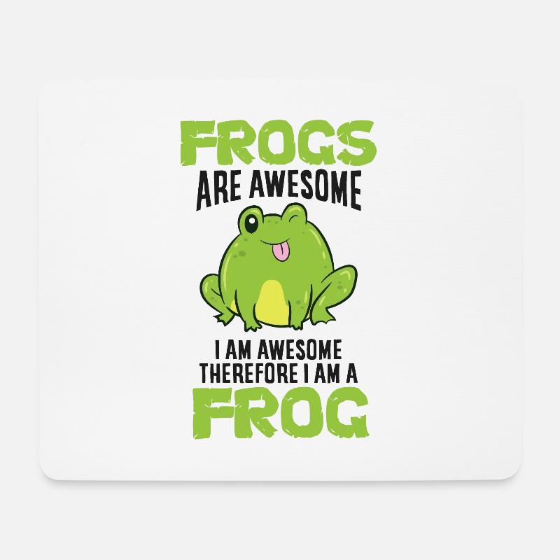 Ich Bin Ein Frosch - Mousepad (Querformat) - Weiß