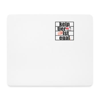 Kein Tier Ist Egal Pro Vegan Vegetarier Tierschutz - Mousepad (Querformat) - Weiß - Vorne