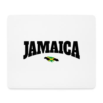 Drapeau de la Jamaïque Neon Contraste - Tapis de souris (format paysage) - blanc - Devant