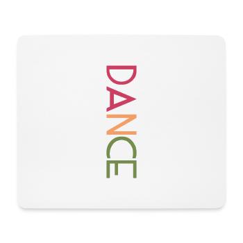 DANCE Design - Colorful Letter Art - Mouse Pad (horizontal) - white - Front