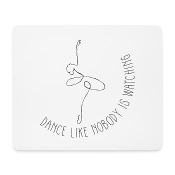Ballerine danseuse - Tapis de souris (format paysage) - blanc - Devant