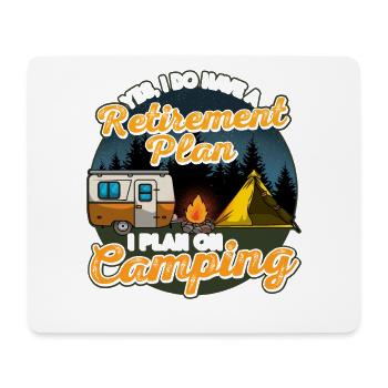 Camping Camping-car pour retraités - Tapis de souris (format paysage) - blanc - Devant