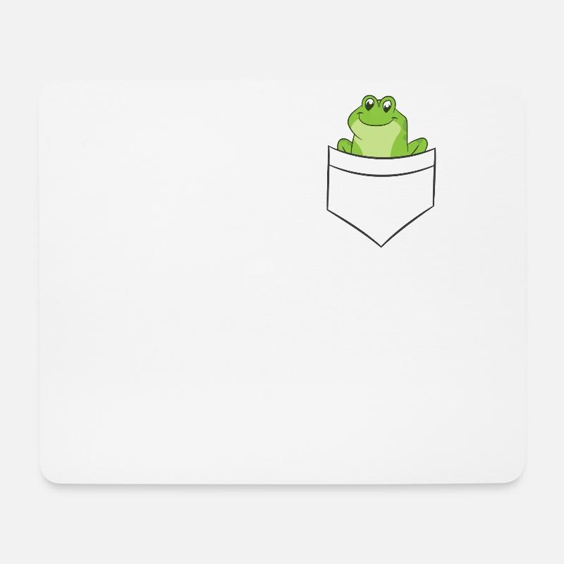 Frosch in der Tasche Liebe Frösche - Mousepad (Querformat) - Weiß