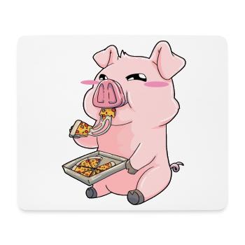 Pizza Cochon Kawaii Sweet - Tapis de souris (format paysage) - blanc - Devant