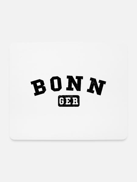 Bonn GER – Vintage Städte-Design - Mousepad (Querformat) - Weiß