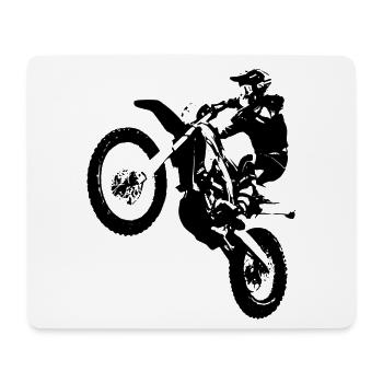 Motorbike Motorsport Biker Motocross Racing - Mouse Pad (horizontal) - white - Front