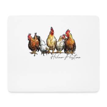 Conception drôle de chuchoteur de poulet pour les éleveurs - Tapis de souris (format paysage) - blanc - Devant