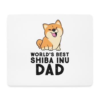 Bester Shiba Inu Papa der Welt - Mousepad (Querformat) - Weiß - Vorne