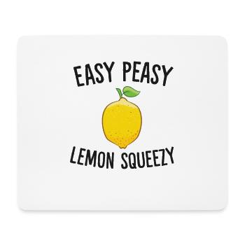 Easy Peasy Lemon Squeezy Lustige Zitrone - Mousepad (Querformat) - Weiß - Vorne