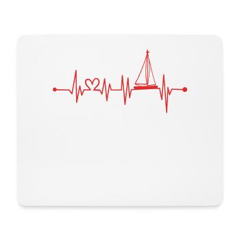Segelboot Segeln Segler - Mousepad (Querformat) - Weiß - Vorne