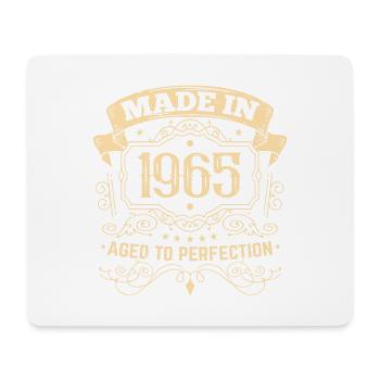 1965 Geburtstag Made in 1965 aged to perfection - Mousepad (Querformat) - Weiß - Vorne