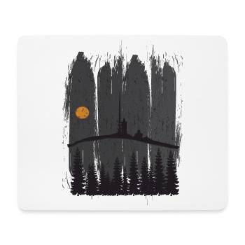 Harz Style - Brocken Wald Wandern Geschenk - Mousepad (Querformat) - Weiß - Vorne