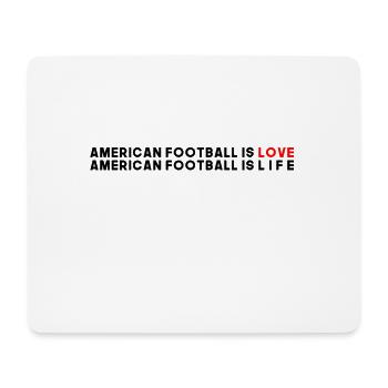 Football américain - Tapis de souris (format paysage) - blanc - Devant