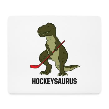 Hockey sur glace Dinosaure Hockey Garçon Enfants Hockey - Tapis de souris (format paysage) - blanc - Devant