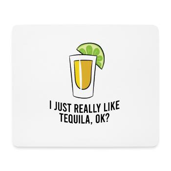 Ich Mag Tequila einfach, Ok? - Mousepad (Querformat) - Weiß - Vorne