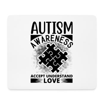 Lebendiges Muster auf elegantem Stoff - Mousepad (Querformat) - Weiß - Vorne