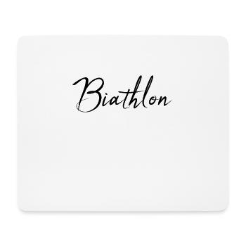 Biathlon - Mousepad (Querformat) - Weiß - Vorne
