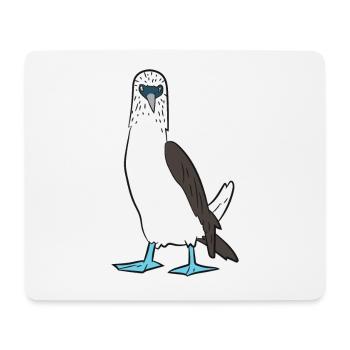 Cute Blue Foot Booby Bird Dancing Blue Foot - Mouse Pad (horizontal) - white - Front
