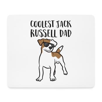 Coolster Jack Russel Papa Jack Russell Hund - Mousepad (Querformat) - Weiß - Vorne