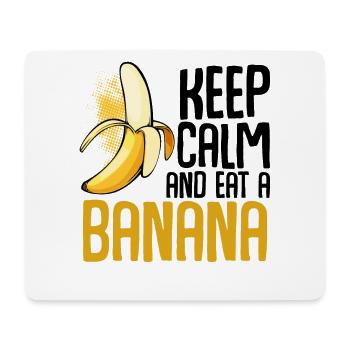 Banana Pop Art Schriftgrafik - Mousepad (Querformat) - Weiß - Vorne