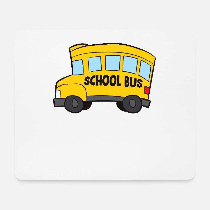 Lustiges Kinder Schulbus Geschenk Für Schulbus - Mousepad (Querformat) - Weiß