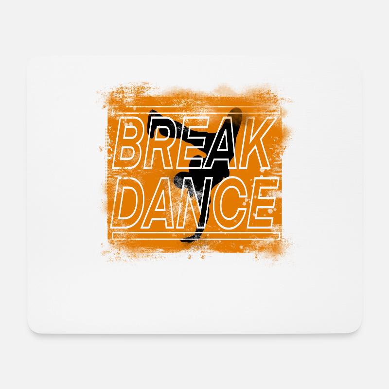 Breakdance - Mousepad (Querformat) - Weiß
