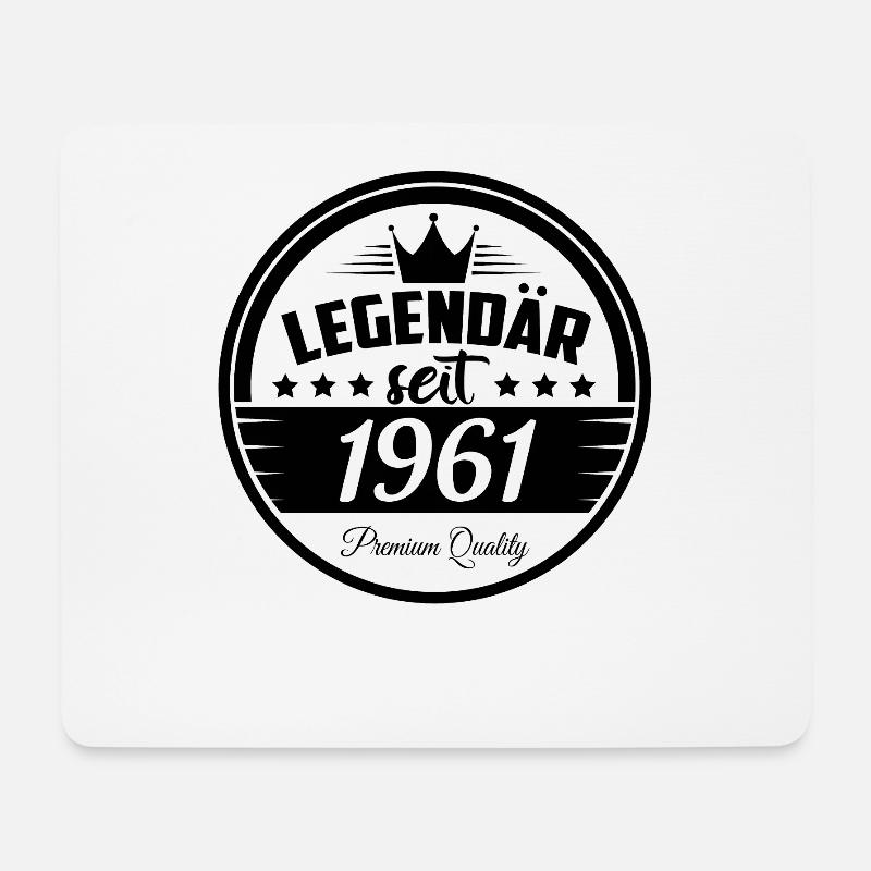 Legendär seit 1961 Geburtstag - Mousepad (Querformat) - Weiß