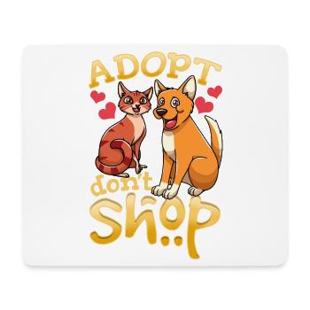Adopt Dog Adoption Cat Adoption - Mouse Pad (horizontal) - white - Front